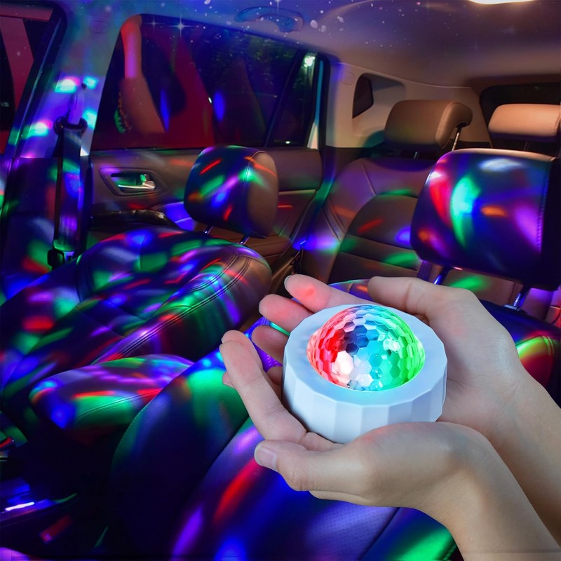 Audio Music Dj - Car Disco Ball Rechargeable Battery Mini
