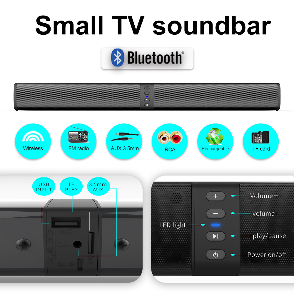 Detachable Soundbar Bluetooth  - Audio Music Spotify 评论和价格