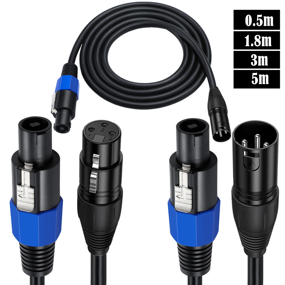 Speakon To XLR Cable Audio Jac - Audio Music Dj 评论和价格