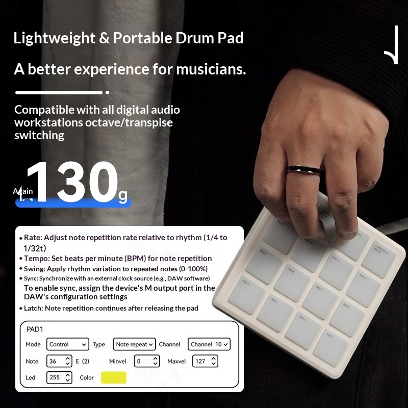 M-VAVE SMC-PAD POCKET Wireless - Midi Controller Pad 评论和价格