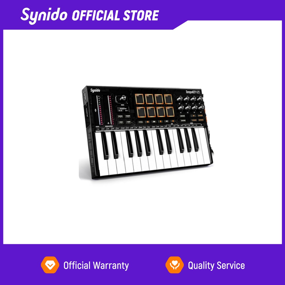Synido Tempokey K25 USB MIDI K - Midi Controller Pad 评论和价格