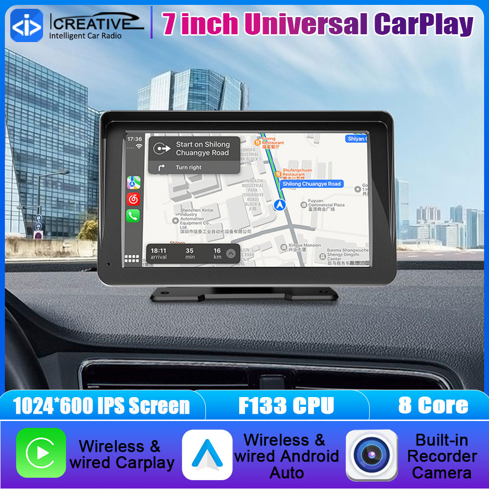 7inch Wireless CarPlay & Andro - Audio Music Image 评论和价格