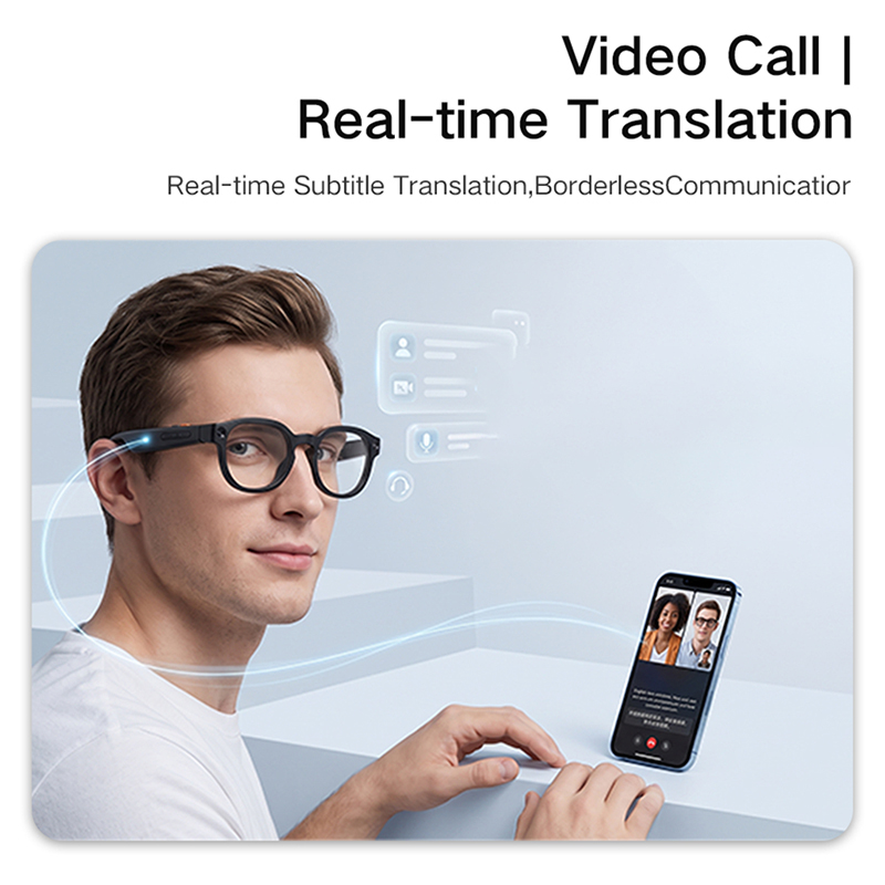 Lenovo G6 Smart Glasses 8MP Ca - Audio Music Image 评论和价格