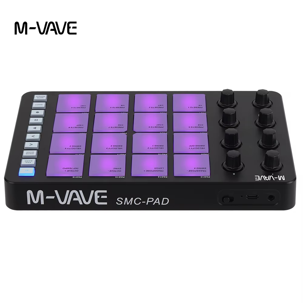 M-VAVE SMC-PAD MIDI Black Cont - Midi Controller Pad 评论和价格