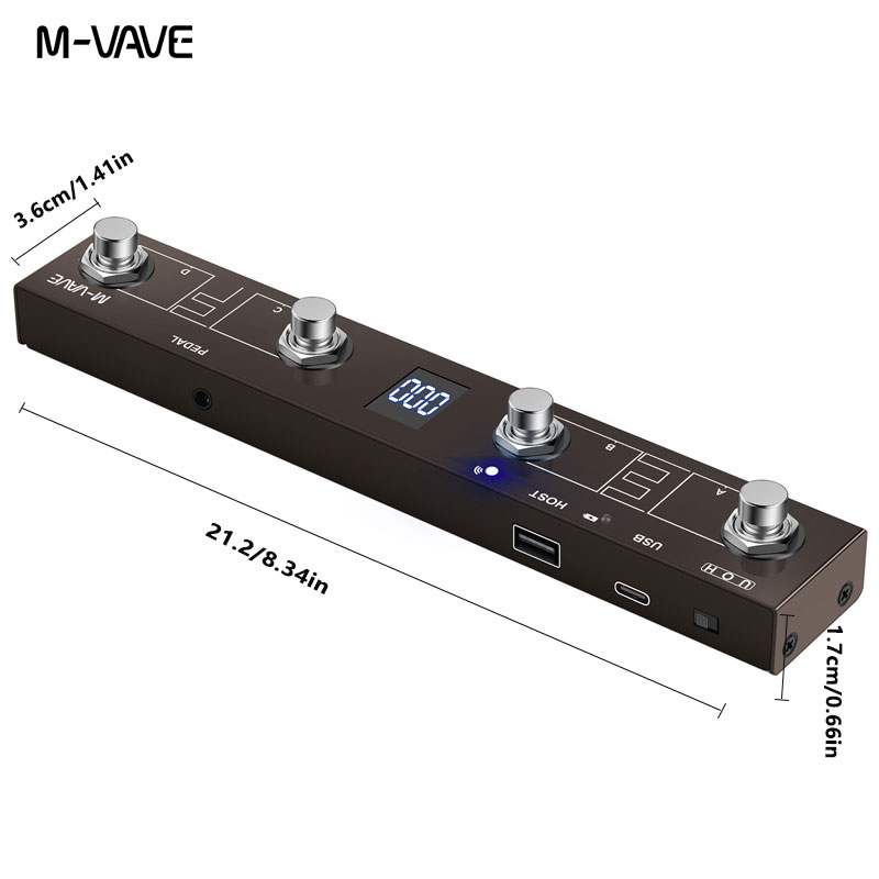 M-VAVE Digital Multi-Effects P - Midi Controller Pad 评论和价格