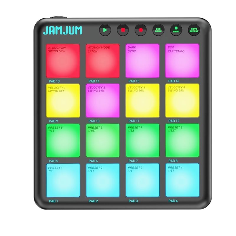 【TRAVEL ESSENTIAL】JAMJUM MIDI  - Midi Controller Pad 评论和价格