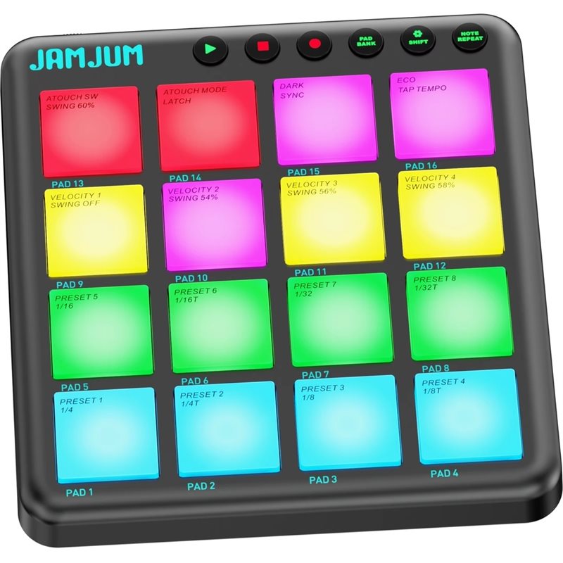【TRAVEL ESSENTIAL】JAMJUM MIDI  - Midi Controller Pad 评论和价格