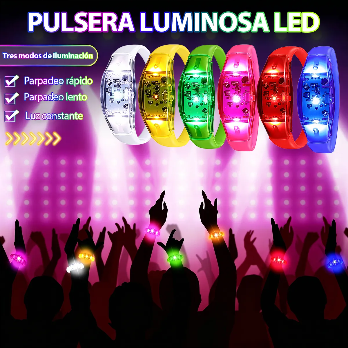 6PCS LED Bracelets Sound Activ - Audio Music Dj 评论和价格