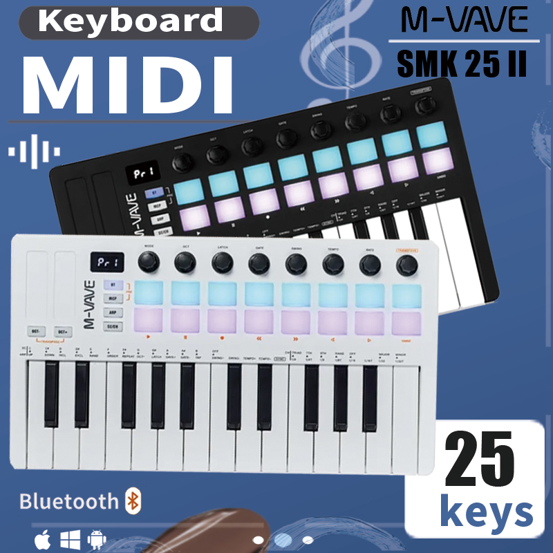 M-VAVE SMK-25 II MIDI Keyboard - Midi Controller Pad 评论和价格