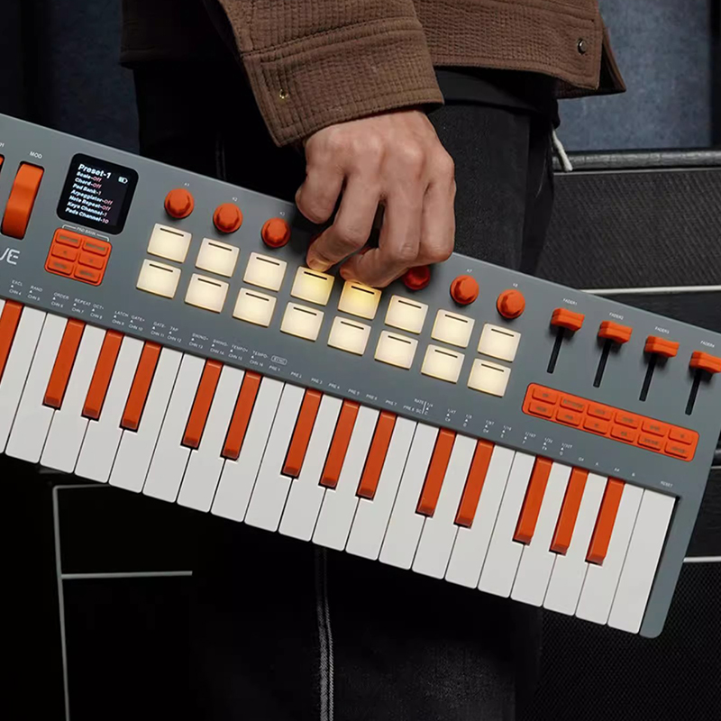 37 Key MIDI Keyboard Portable  - Midi Controller Pad 评论和价格