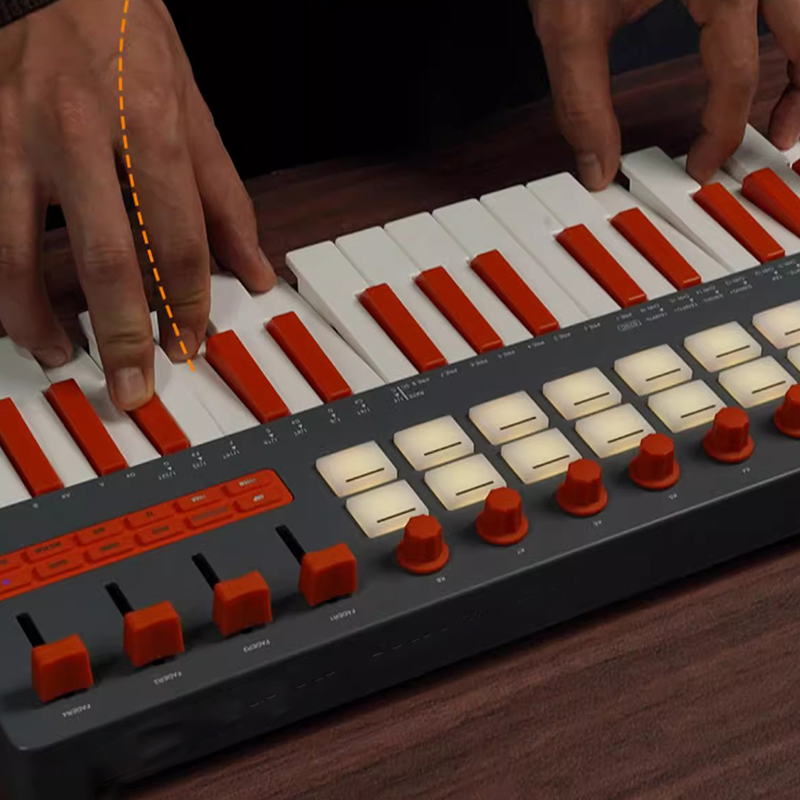 37 Key MIDI Keyboard Portable  - Midi Controller Pad 评论和价格