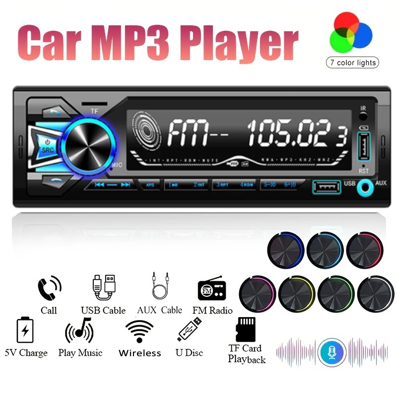 1DIN In-Dash FM Car Radio Ster - Audio Without Music 评论和价格